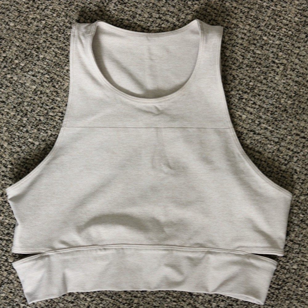 Outdoor Voices Crop Top, size L (cream)